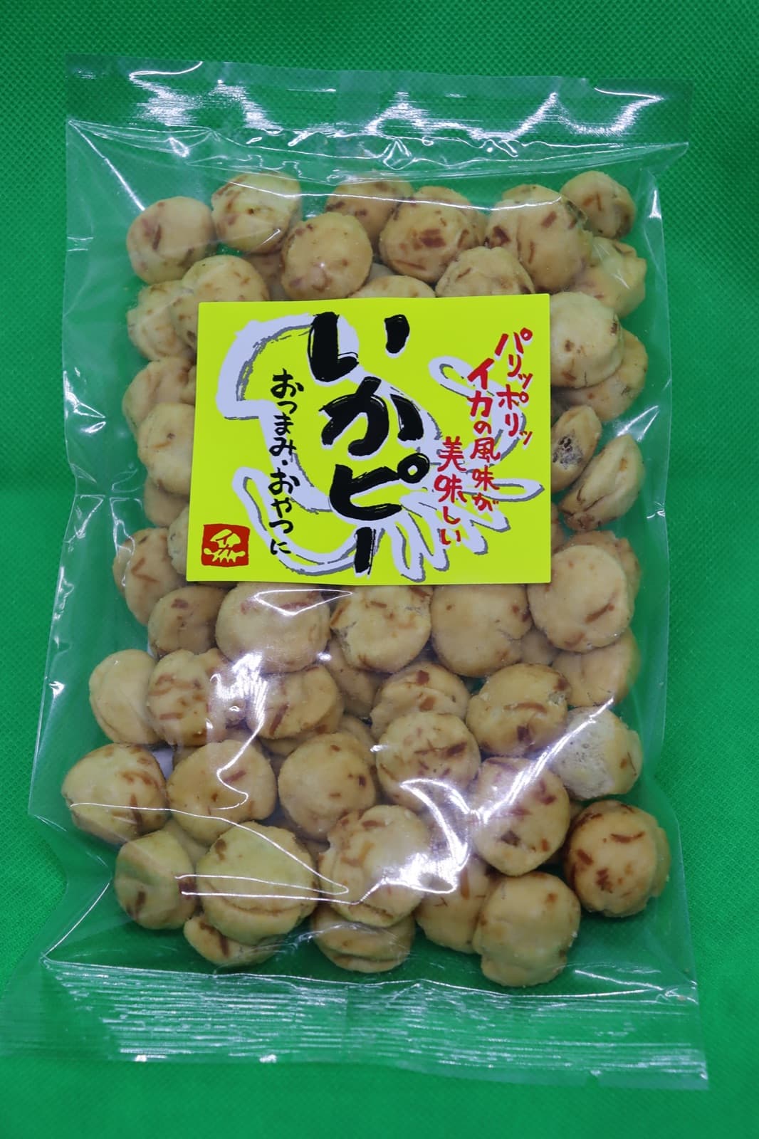 JA様で販売中の豆菓子「いかピー」